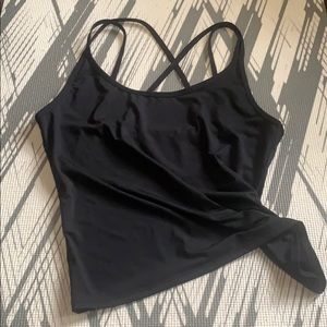 Joylab black strappy work out tank top